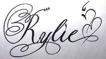 Rylie Name Signature Calligraphy Status | #moderncalligraphy #cursive #YearofYou #rylie @Rylie