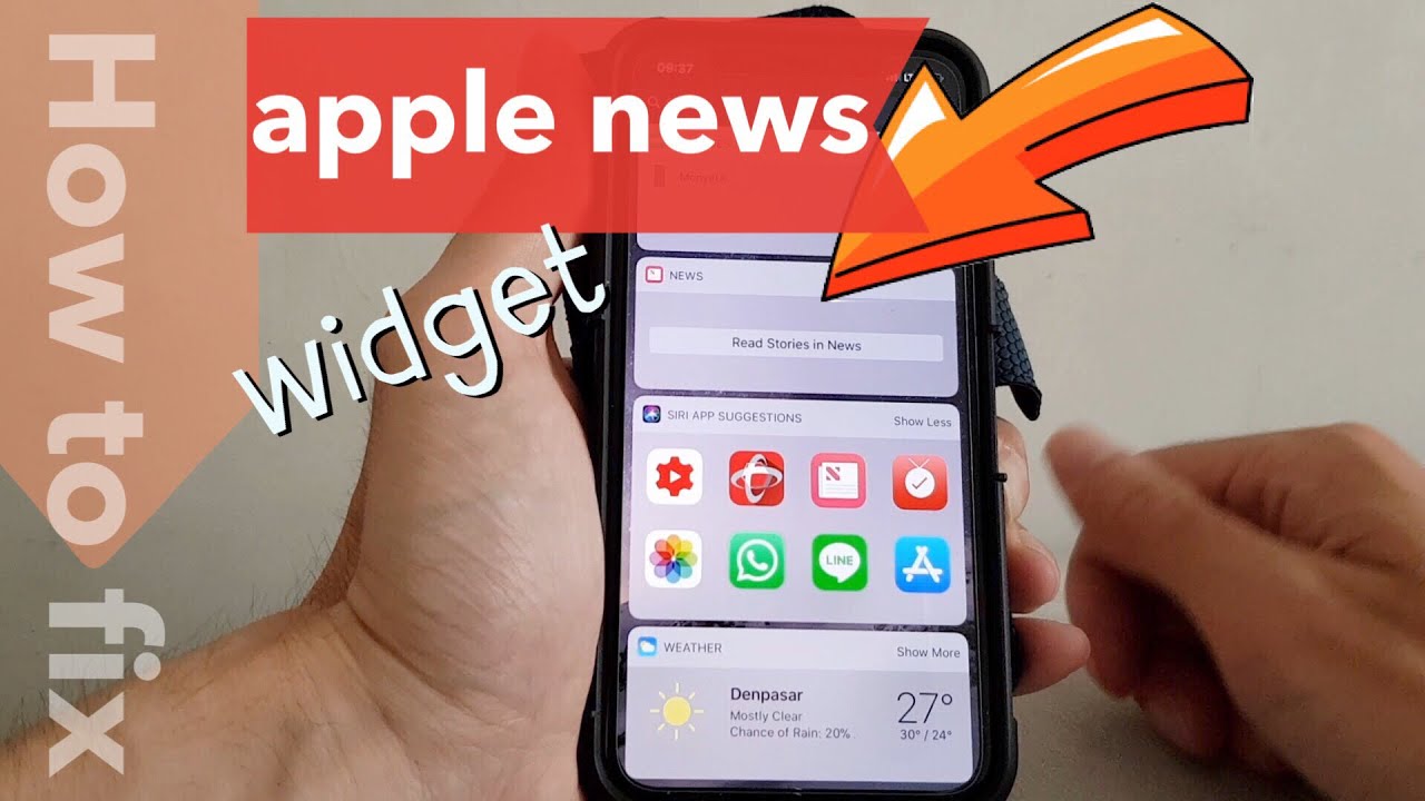 How To Fix Apple News Widget Stories Not Displaying Any Contents On The Iphone Youtube