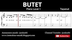 not balok butet - piano level 1 - lagu daerah tapanuli / batak - do re mi / solmisasi  - Durasi: 2:36. 