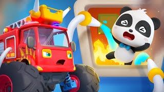 Mobil Monster Suka Membantu Orang Lain | Lagu Kendaraan | Lagu Anak-anak | BabyBus Bahasa Indonesia