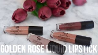 Golden Rose Liquid Lipsticks Nove Nijanse 22 26 Youtube