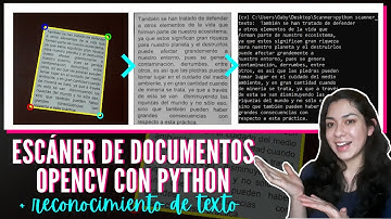 📃 Escáner de documentos + 🔠 reconocimiento de texto (OCR) 🔡| OpenCV con Python