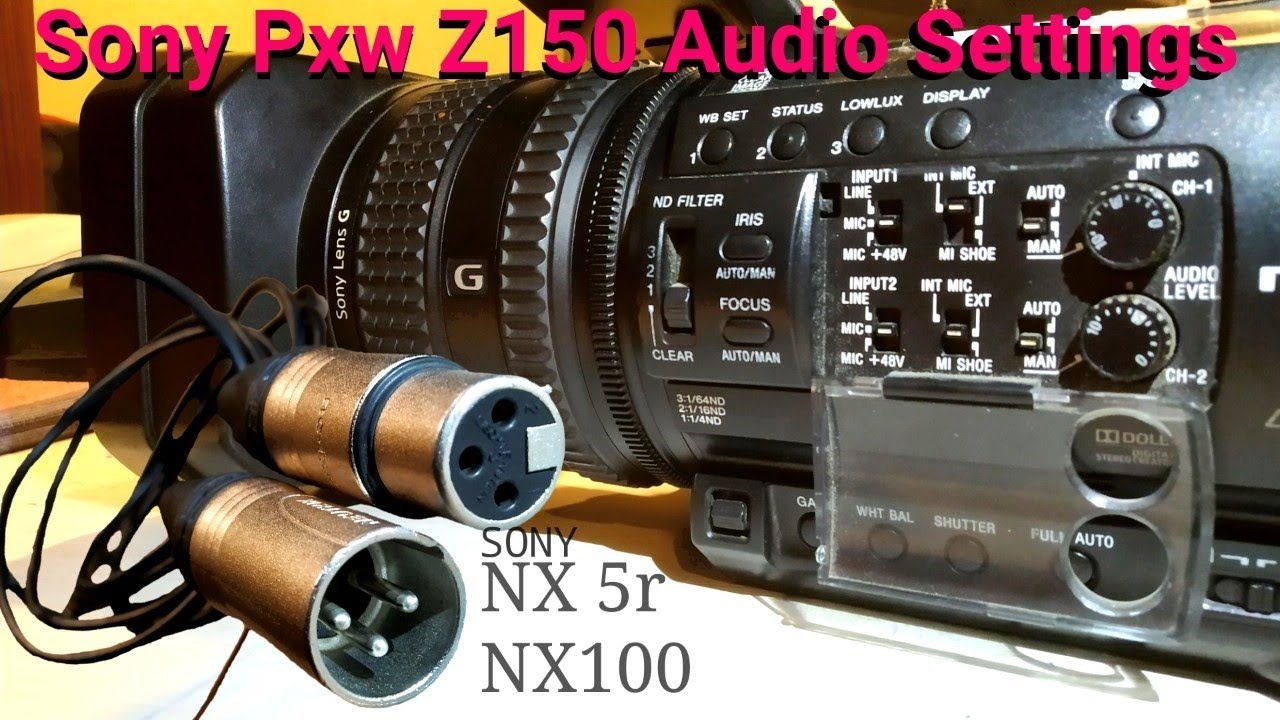 Sony pxw z150 audio settings audio settings sony nx100 and pxw