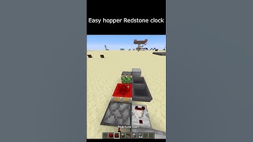Best hopper clock #minecraft #short #redstone