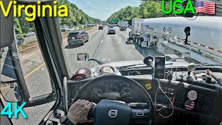 POV Truck Driving USA Virginia 4K #trucking