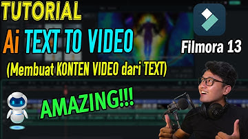 Cara Membuat KONTEN VIDEO hanya dengan TEXT | Tutorial Filmora 13 Ai Text To Video