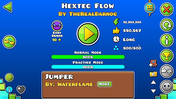 Hextec Flow - TheRealDarnoc (Geometry Dash, Easy Demon)
