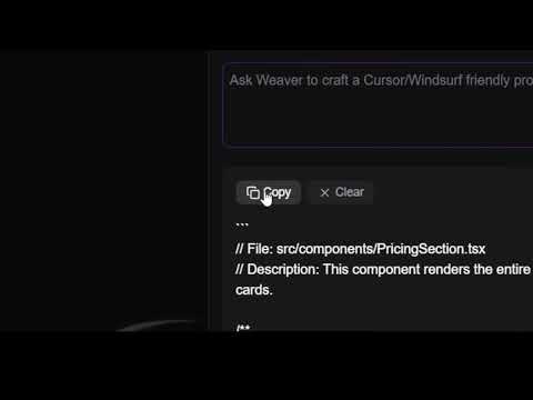 Cursor & Windsurf Mode | Prompt Weaver for Agentic IDEs ⚡