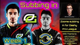 ZooMaa Subbing in for DASHY! | OpTic Gaming @ CWL Pro League Week 1 | CoD BO4 Competitive