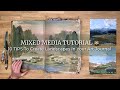 10 tips to create landscapes in your art journal 