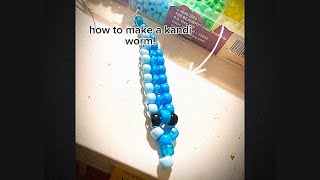 tutorial! how to make a kandi worm!! step by step for beginners #tutorial #kandi #stepbystep #trendy