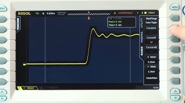 How to use the Pass Fail function of a Rigol Oscilloscope to analyze a signal