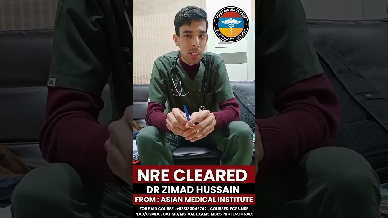 NRE - 1 Success Story OF Dr ZIMAD HUSSAIN