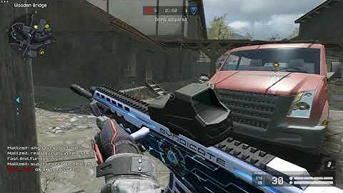 Another warface noob player with wall hack. Funny!