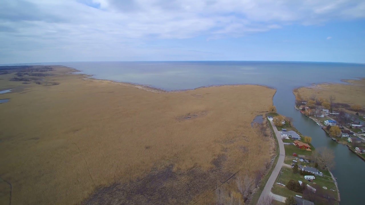 Bay City Michigan Quanicassee River from the Eye in the Sky