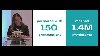 Ana Ortega-Villegas of Mobile Pathways Pitches at Fast Forward Demo Day 2023