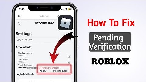 How To Fix Pending Verification On RobloxMobile |  Pending Verification Roblox