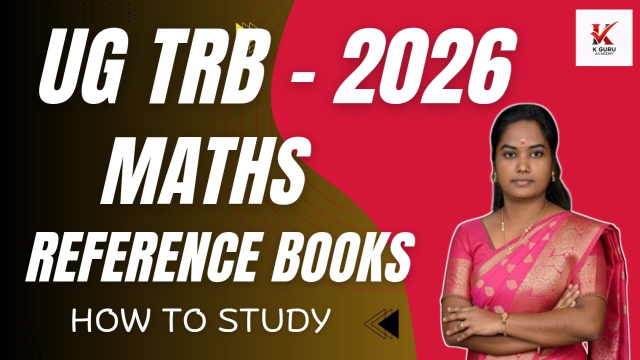 Study Guru Math UG TRB - 2026 HOW TO STUDY | MATHS MAJOR REFERENCE BOOK | FULL DETAILS ...