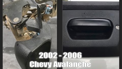 "How To": 2002 - 06 Chevrolet Avalanche Tailgate Handle Repair