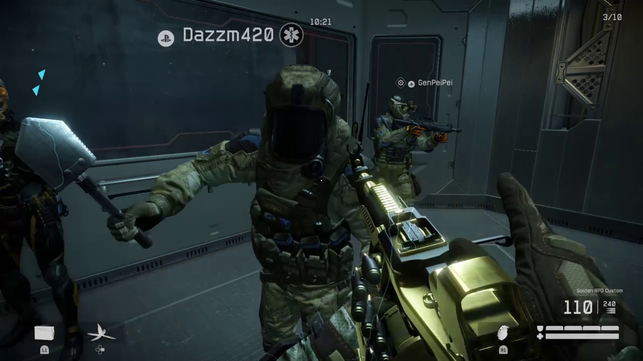 Warface - Black Sharks Spec Ops Mission Easy Assault Class Golden Gun [Zero Death]