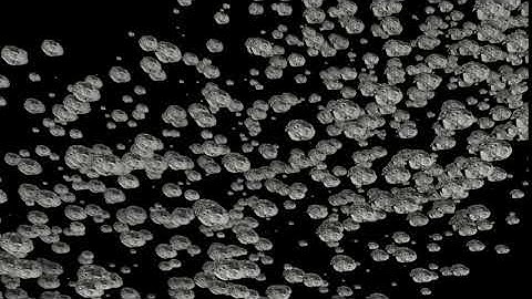 Asteroid particle flow 01