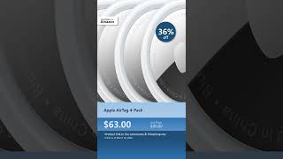 Apple AirTag 4-Pack 36% OFF — $63 Item Tracker 2026