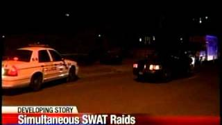 Three arrested in two simultaneous raids
