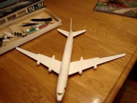 Rare VEB Plasticart 1/100 Impressive Tupolev TU-114