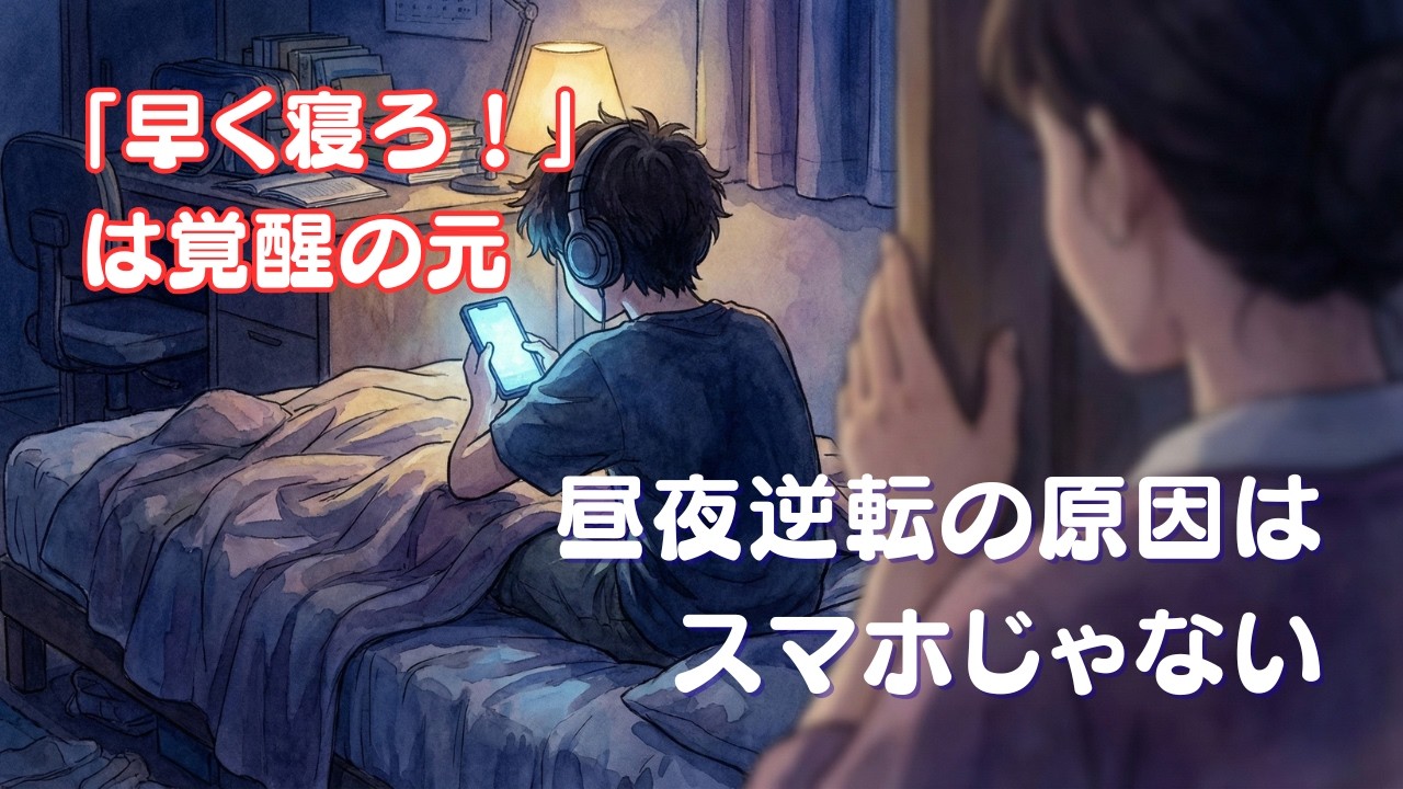 【衝撃】怒鳴るほど子どもは眠れない⁈ 子育ての悪循環を断つ「今日の一手」