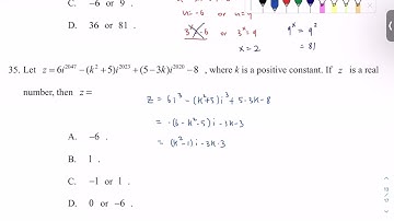22/23 BMED Mock | Paper 2 Q35 - Complex Number