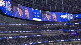 Inside SoFi Stadium 4K-Presentation of the NFC Championship Trophy to the LA Rams 1/30/2022!