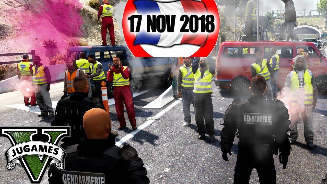 💥BLOCAGE DES GILETS JAUNES - CA TOURNE MAL [GTA 5 LSPDFR]💥