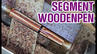 Make a SEGMENT WoodenPen 수제 집성 우드펜 제작과정 | Woodturning
