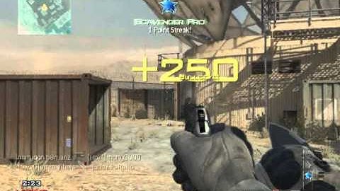 Sweet throwing knife kill feed in "All or Nothing" mw3