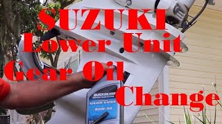 Suzuki Lower Unit Gear Oil Change