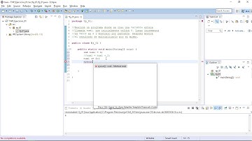 Java en Eclipse 01 -  Crear, hacer operaciones y mostrar variables