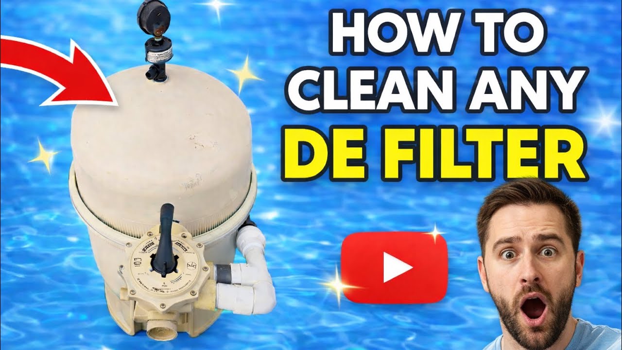 How to Clean DE Pool Filter - YouTube