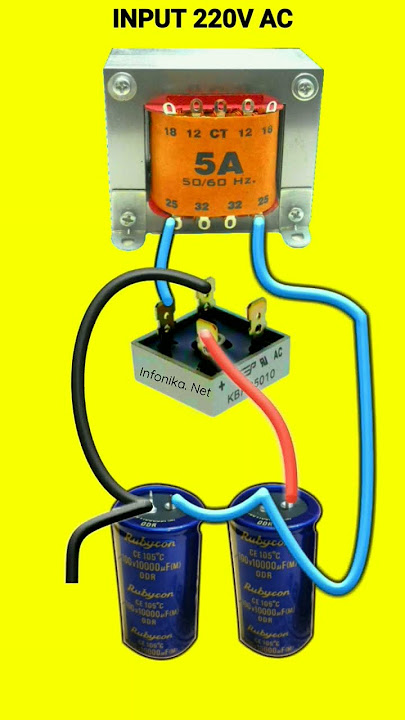 Cara merakit power supply amplifier setengah gelombang #shorts