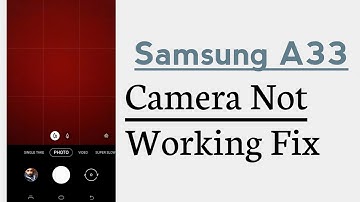 Samsung A33 Camera Not Working Problem Solve