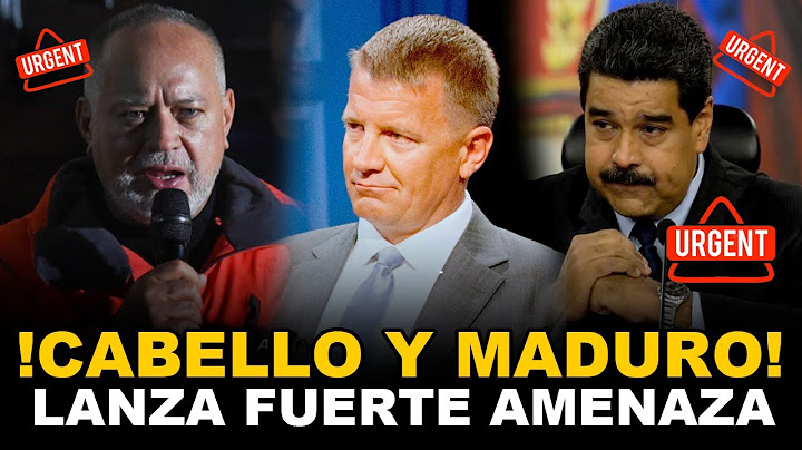 DIOSDADO CABELLO AMENAZA A ERIK PRINCE Y DICE SER EL RESPONSABLE DEL INTENTO DE GOLPE DE ESTADO!