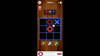 Tic Tac Toe Level 1 Antistress game #shorts screenshot 1