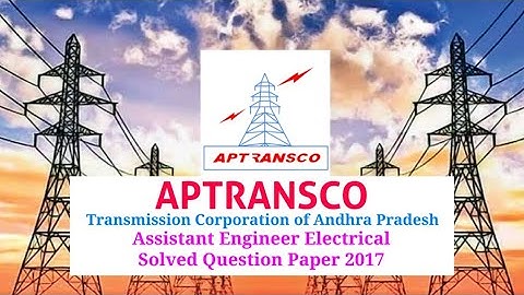 #APTRANSCO_AE Electrical 2017 Solved Question Paper #mahatransco_ae #mahavitaran_ae #mahagenco_ae