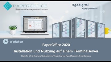 Installation und Nutzung von PaperOffice auf einem Terminalserver / Dokumenten Management System