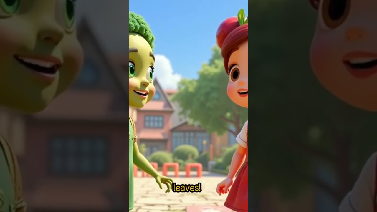 She Joined My Class Cartoon Animation Kidslearningvideos Broccoli Broccolicartoongirl