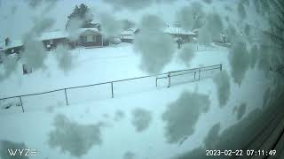 Time Lapse Capture, Utah Snow Storm Feb. 22nd23rd 2023