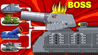 Monster tank: KING DORIAN vs MEGA TANK - Cartoons about tank/Nina tank cartoon