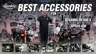 Premium Accessories for Triumph Speed 400 & Scram 400X | Legendary Custom Built  #stopcompromising
