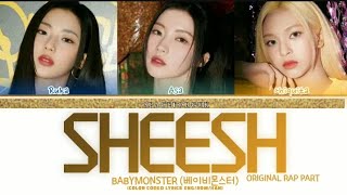 (Original Rap Ver.) BABYMONSTER - SHEESH ✨ #babymons7er #sheesh