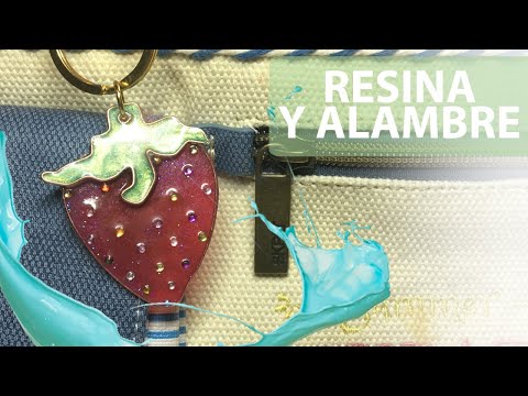 Strawberry charms. Easy diy. Resin epoxy and wire. Tutorial fruits, spring summer.