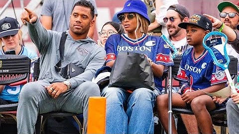 Ciara and Russell Wilson took son Future Zahir to a LaCrosse game in Denver